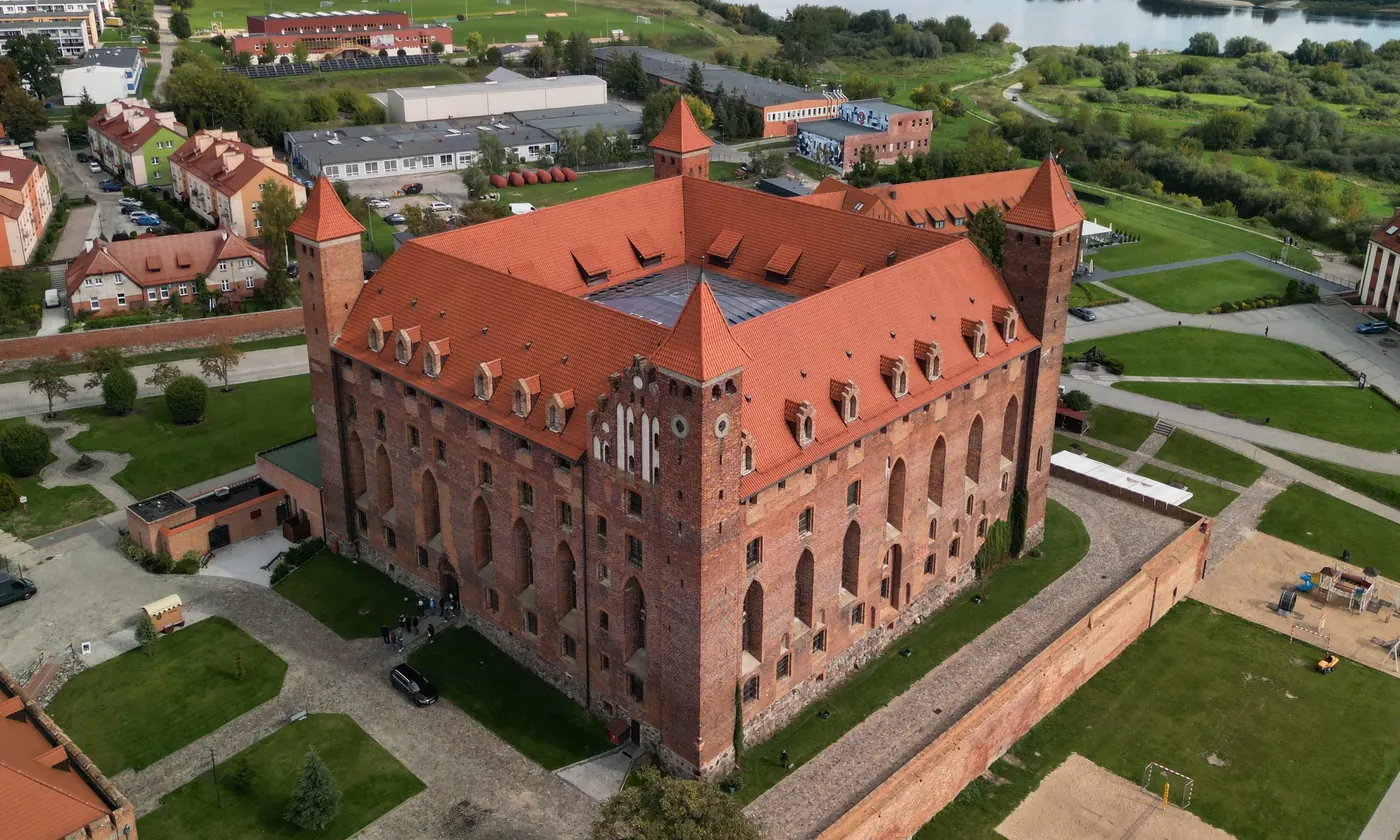 Ceglany zamek krzyżacki w Gniewie nad Wisłą
