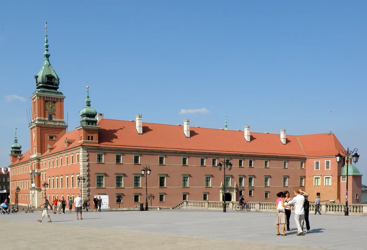 Zamek Królewski w Warszawie od strony placu Zamkowego