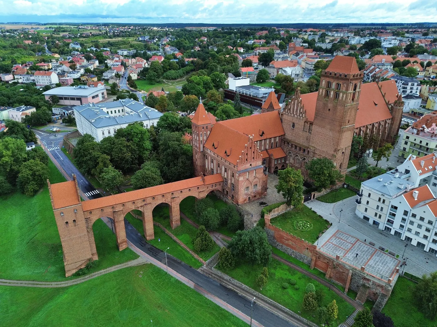 Zamek kapituły i katedra w Kwidzynie z gdaniskiem